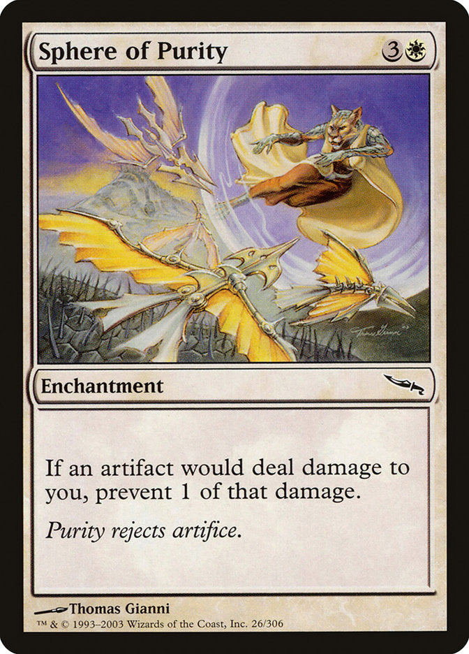 MTG Card Title: Sphere of Purity MRD/26