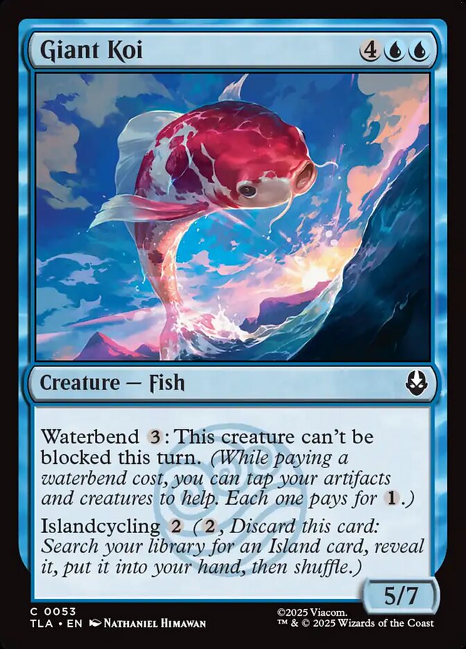 MTG Card Title: Giant Koi TLA/53