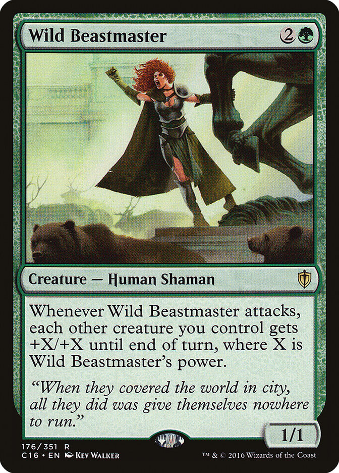 MTG Card Title: Wild Beastmaster C16/176