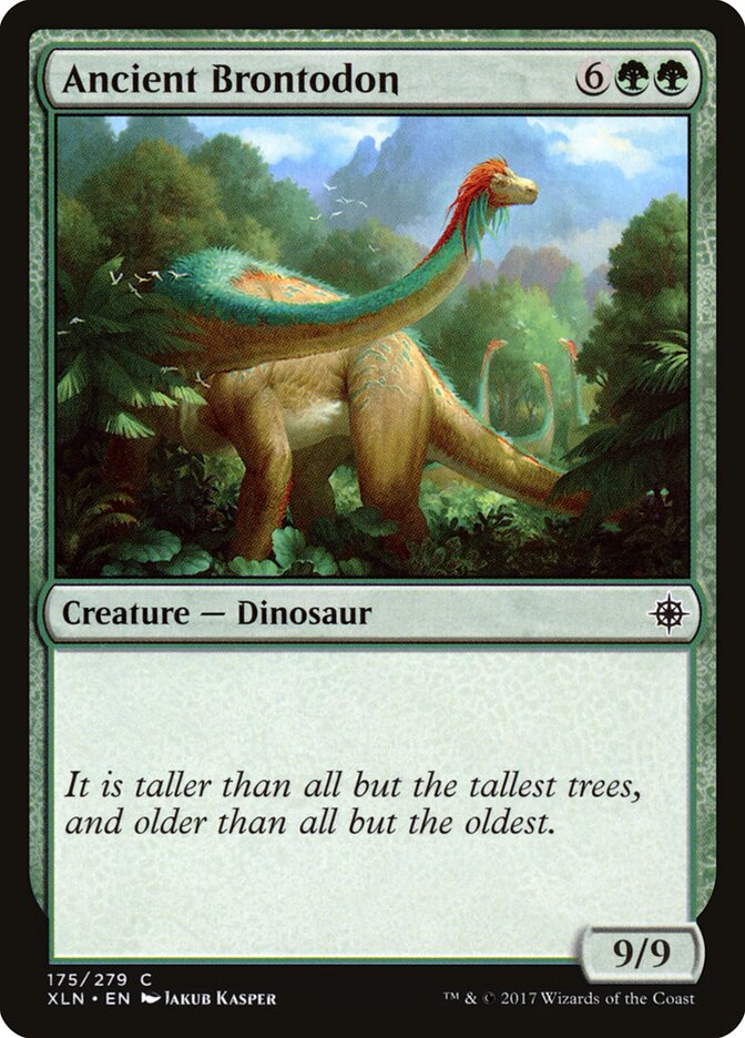 MTG Card Title: Ancient Brontodon XLN/175