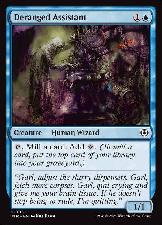MTG Card Title: Deranged Assistant INR/61