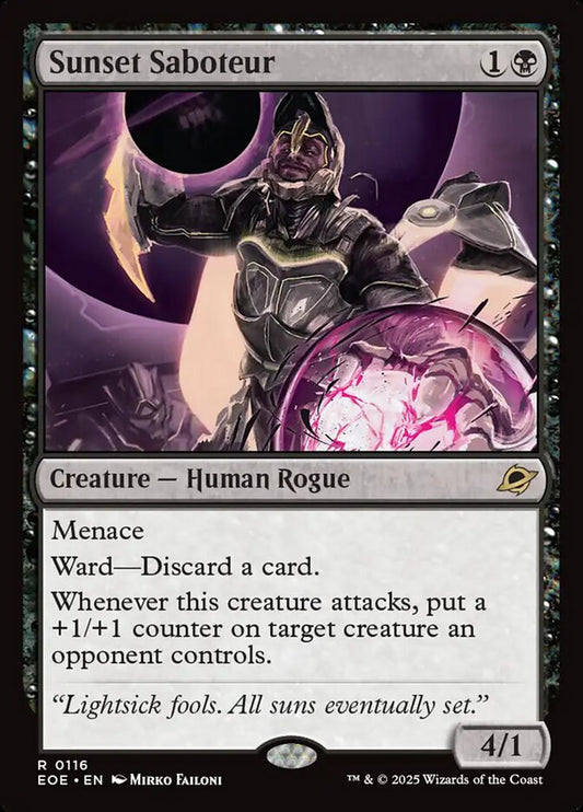 MTG Card Title: Sunset Saboteur EOE/116