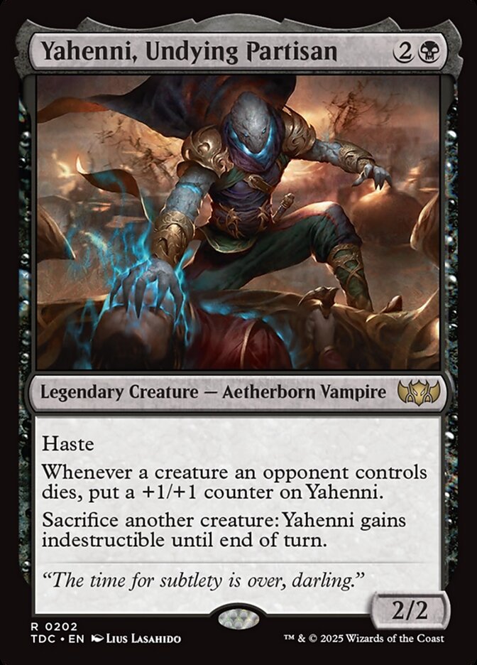 MTG Card Title: Yahenni, Undying Partisan TDC/202