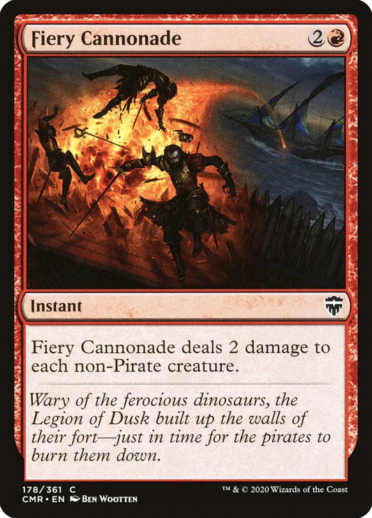 MTG Card Title: Fiery Cannonade CMR/178
