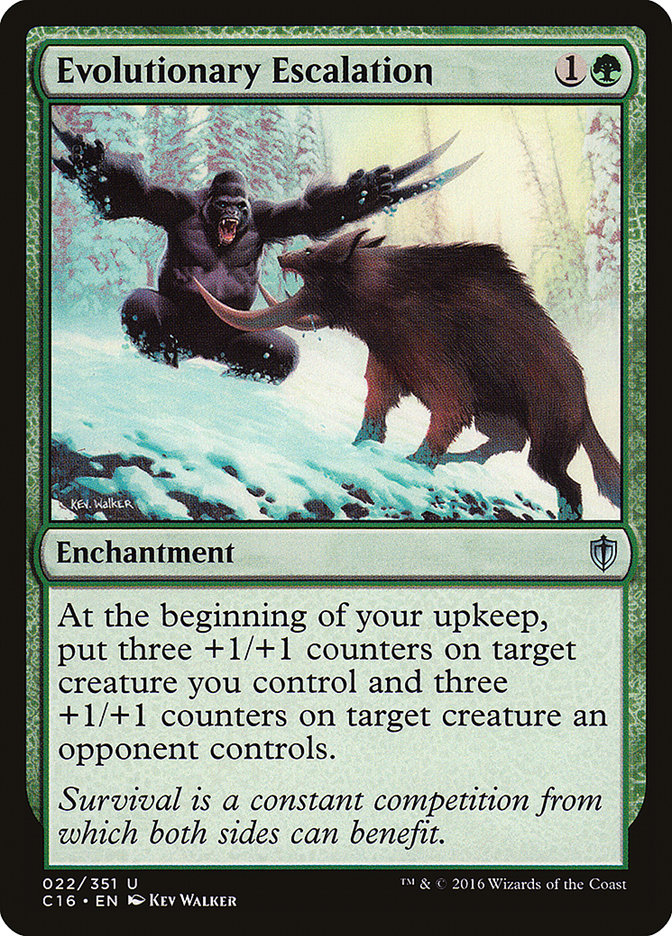 MTG Card Title: Evolutionary Escalation C16/22