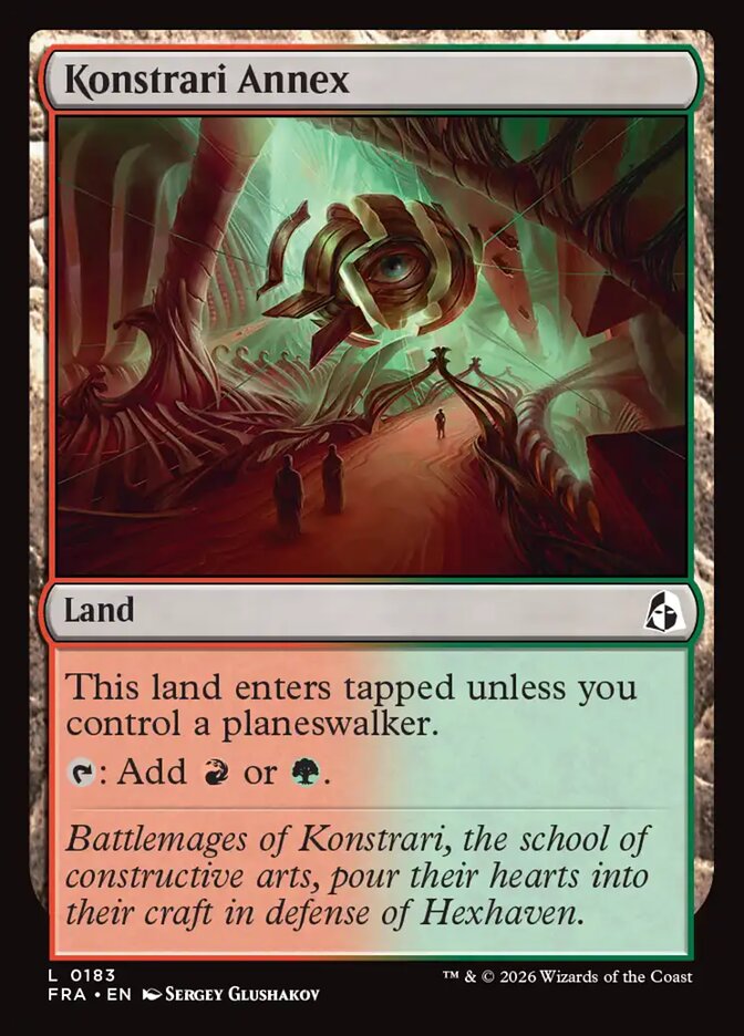 MTG Card Title: Konstrari Annex FRA/183