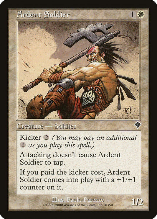 MTG Card Title: Ardent Soldier INV/3