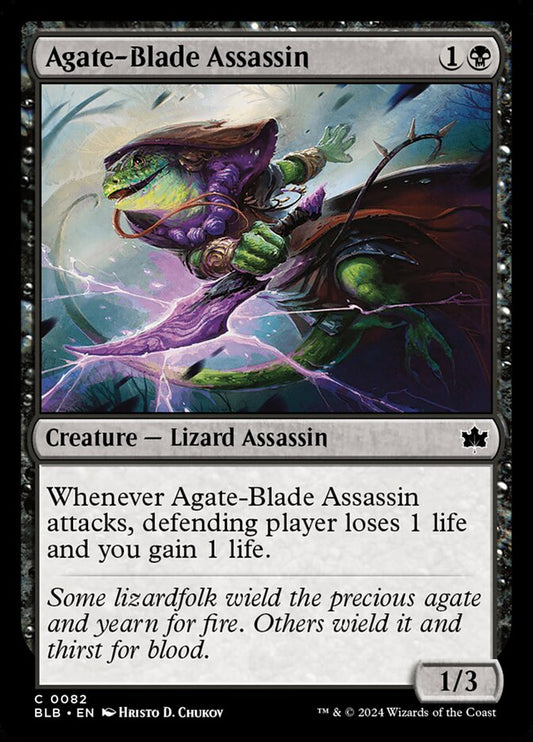 MTG Card Title: Agate-Blade Assassin BLB/82
