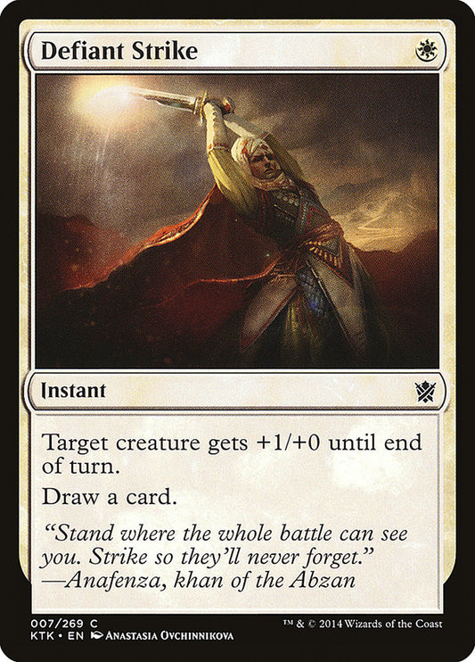 MTG Card Title: Defiant Strike KTK/7