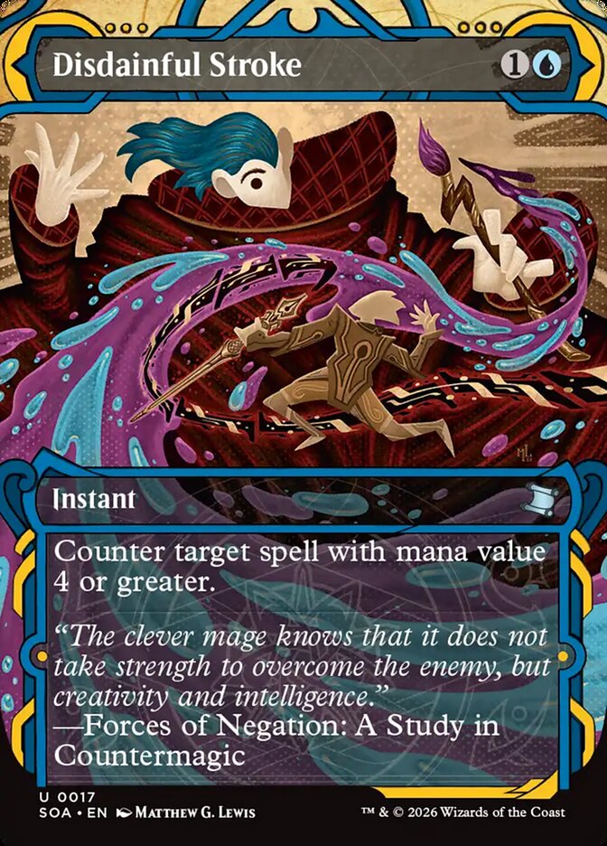 MTG Card Title: Disdainful Stroke SOA/17