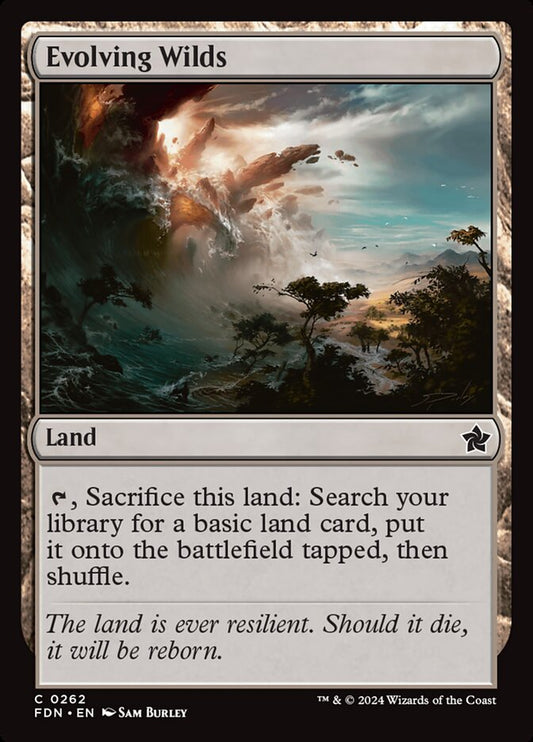 MTG Card Title: Evolving Wilds FDN/262