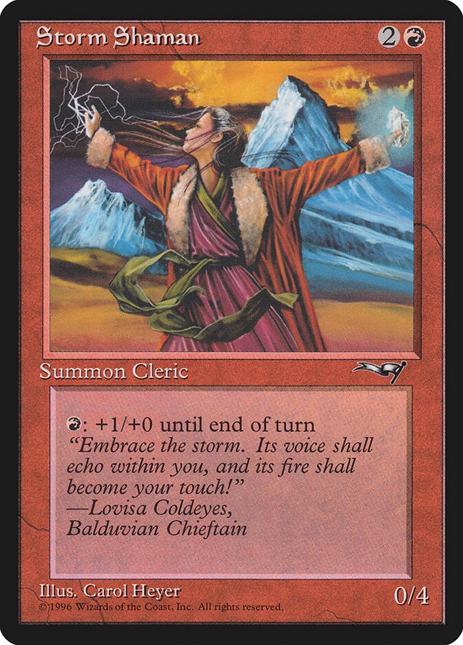 MTG Card Title: Storm Shaman ALL/81b