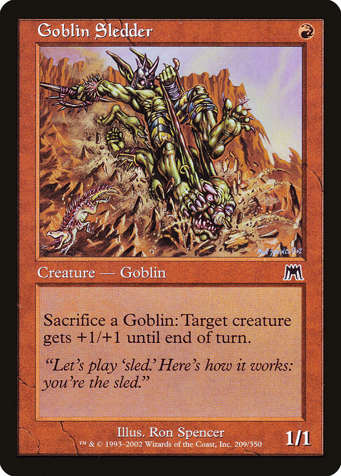 MTG Card Title: Goblin Sledder ONS/209