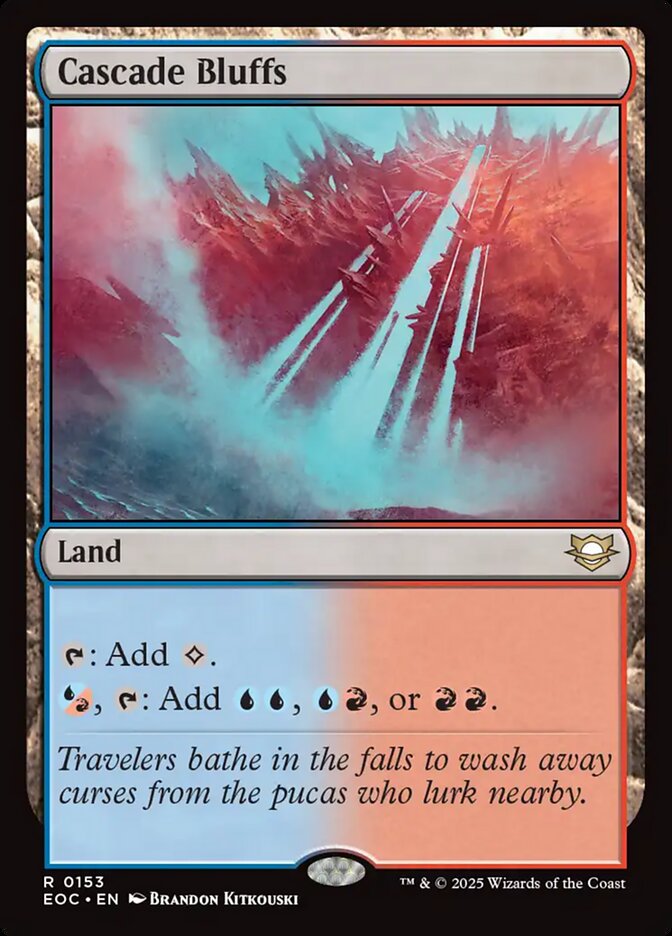 MTG Card Title: Cascade Bluffs EOC/153