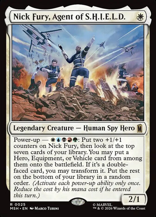 MTG Card Title: Nick Fury, Agent of S.H.I.E.L.D. MSH/25