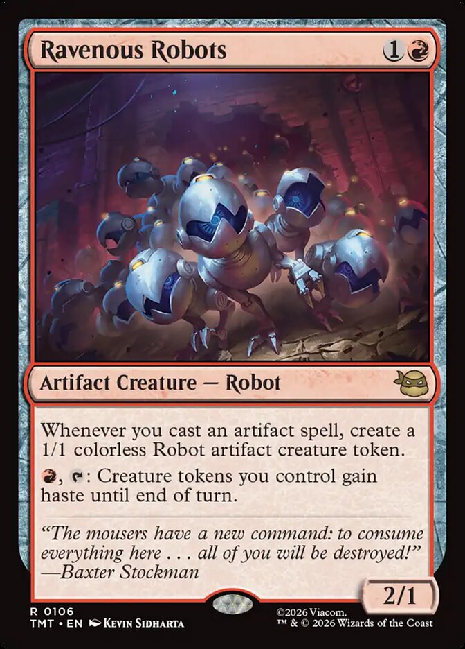 MTG Card Title: Ravenous Robots TMT/106