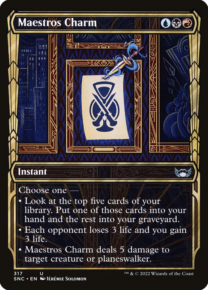 MTG Card Title: Maestros Charm SNC/317