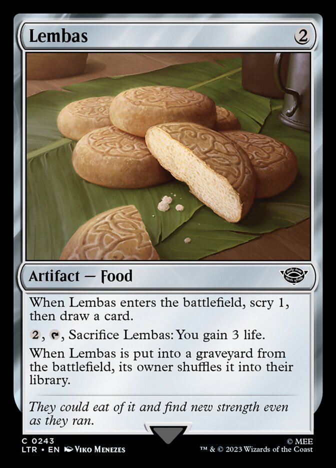 MTG Card Title: Lembas LTR/243
