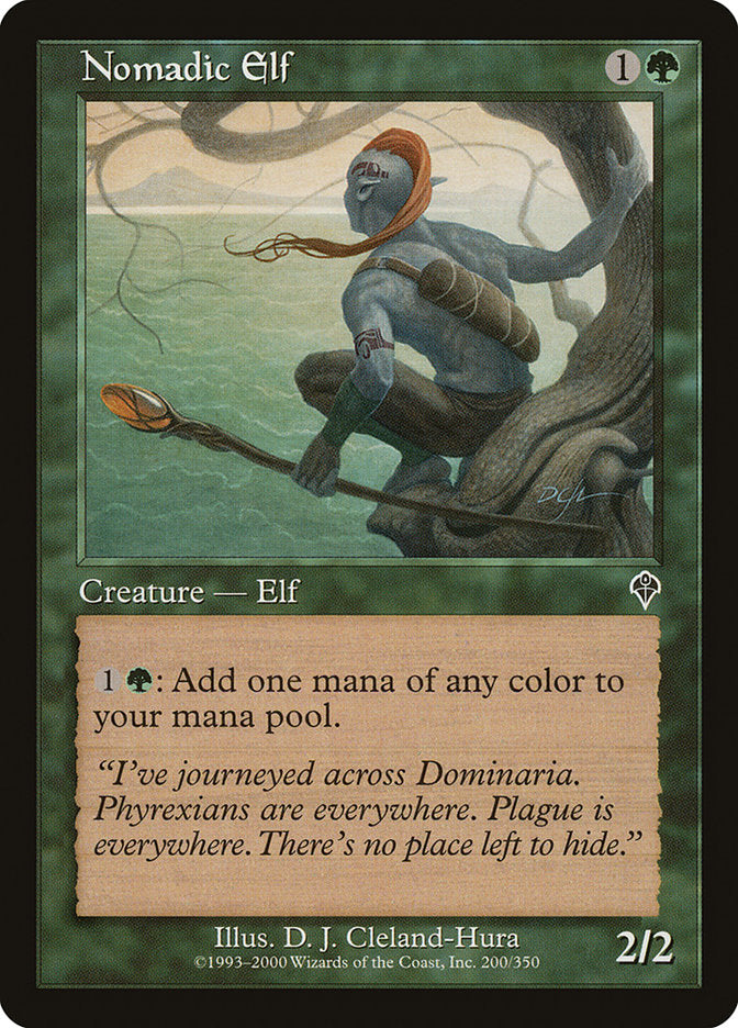 MTG Card Title: Nomadic Elf INV/200