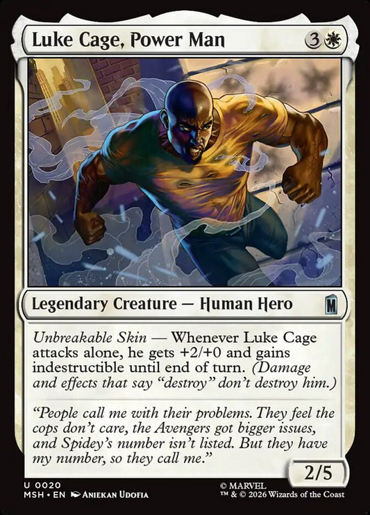 MTG Card Title: Luke Cage, Power Man MSH/20