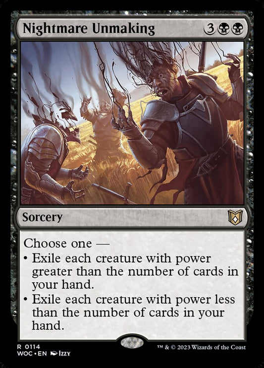MTG Card Title: Nightmare Unmaking WOC/114
