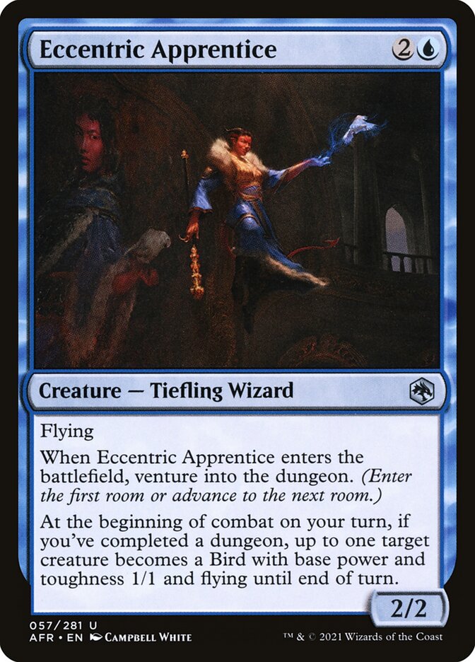 MTG Card Title: Eccentric Apprentice AFR/57
