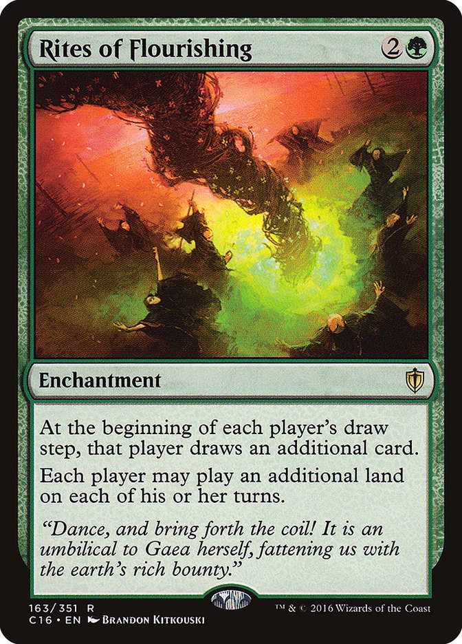 MTG Card Title: Rites of Flourishing C16/163