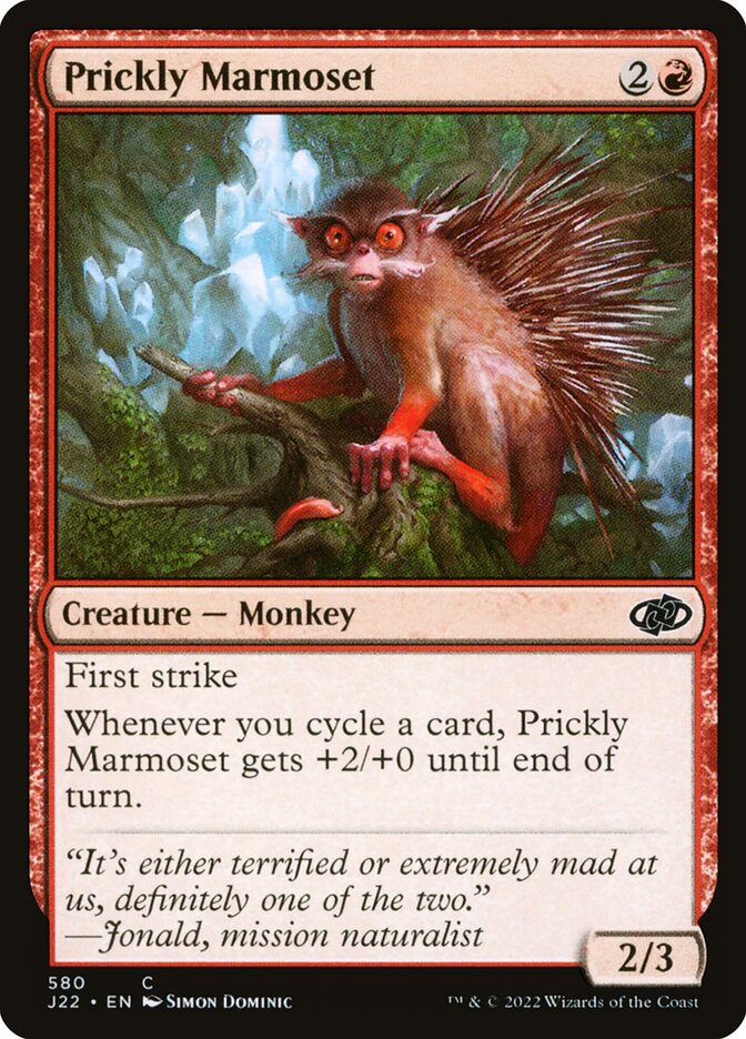 MTG Card Title: Prickly Marmoset J22/580
