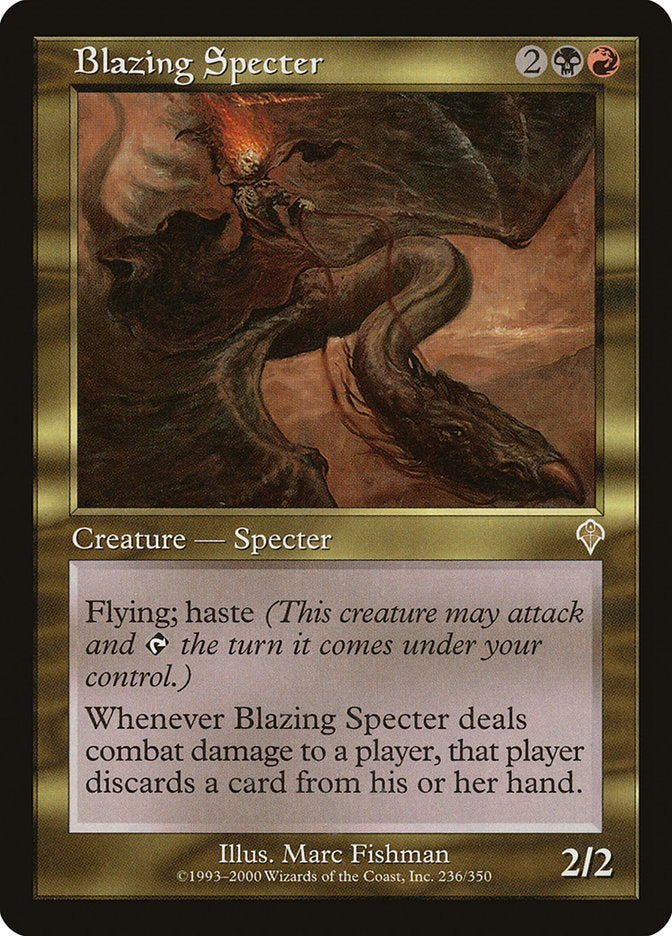 MTG Card Title: Blazing Specter INV/236