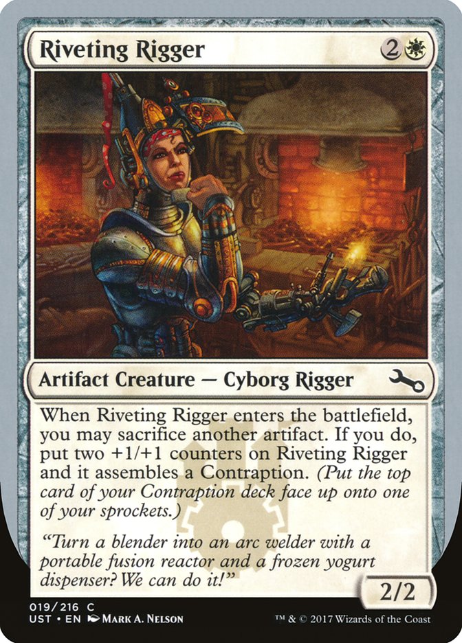 MTG Card Title: Riveting Rigger UST/19