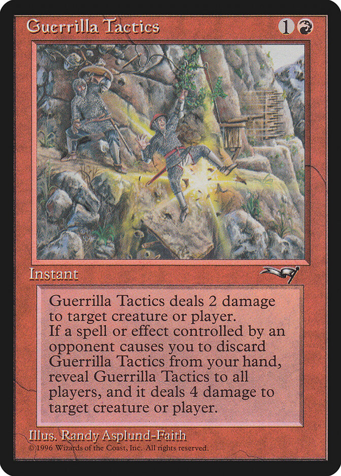 MTG Card Title: Guerrilla Tactics ALL/74b