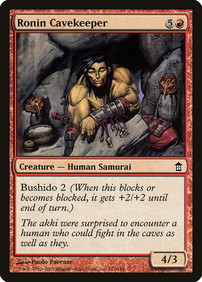 MTG Card Title: Ronin Cavekeeper SOK/111