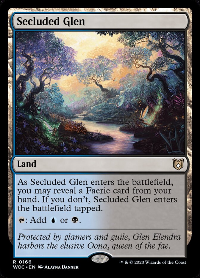 MTG Card Title: Secluded Glen WOC/166