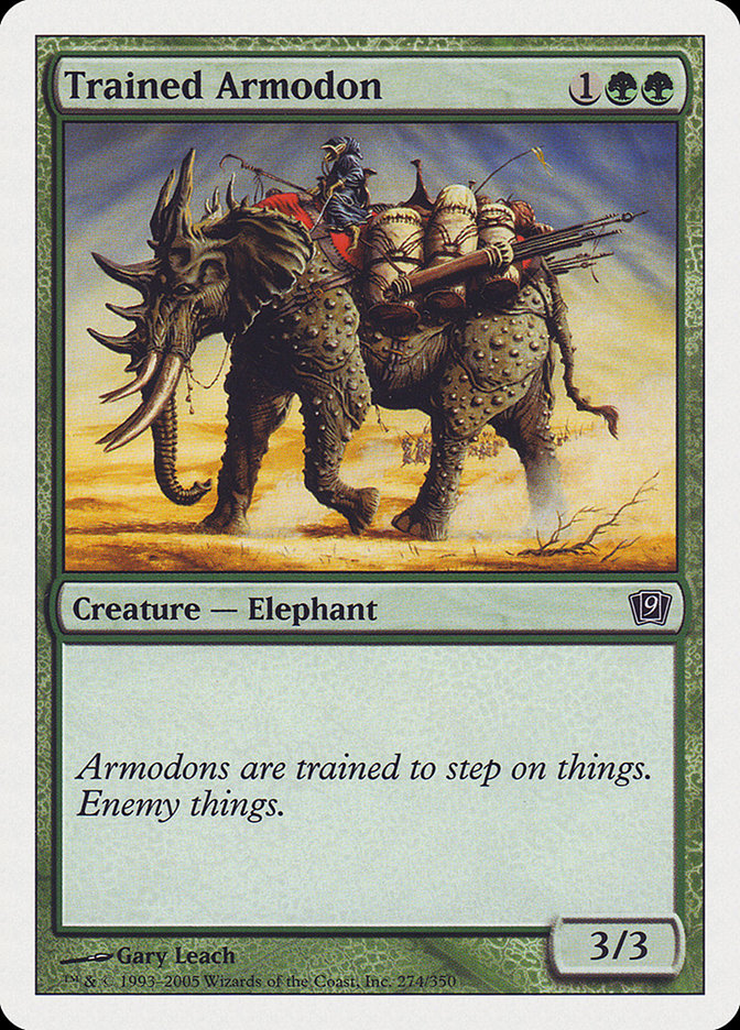 MTG Card Title: Trained Armodon 9ED/274