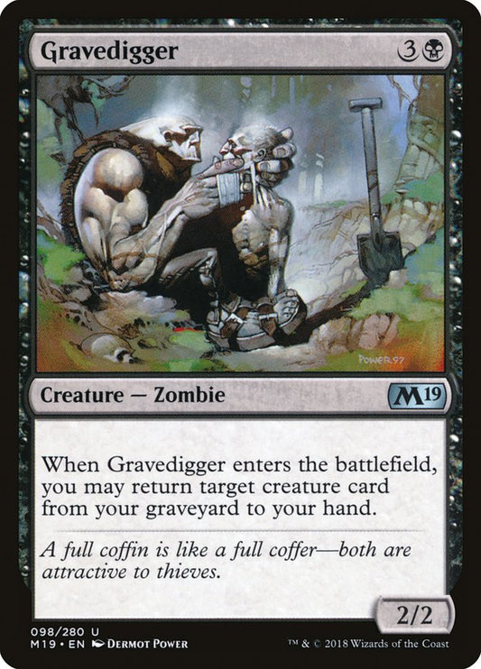 MTG Card Title: Gravedigger M19/98