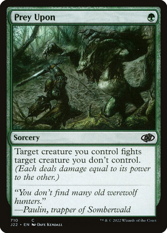 MTG Card Title: Prey Upon J22/710