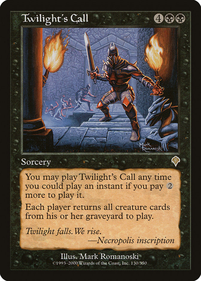 MTG Card Title: Twilight's Call INV/130