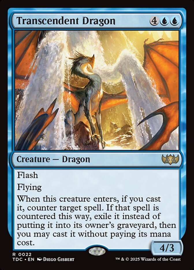 MTG Card Title: Transcendent Dragon TDC/22