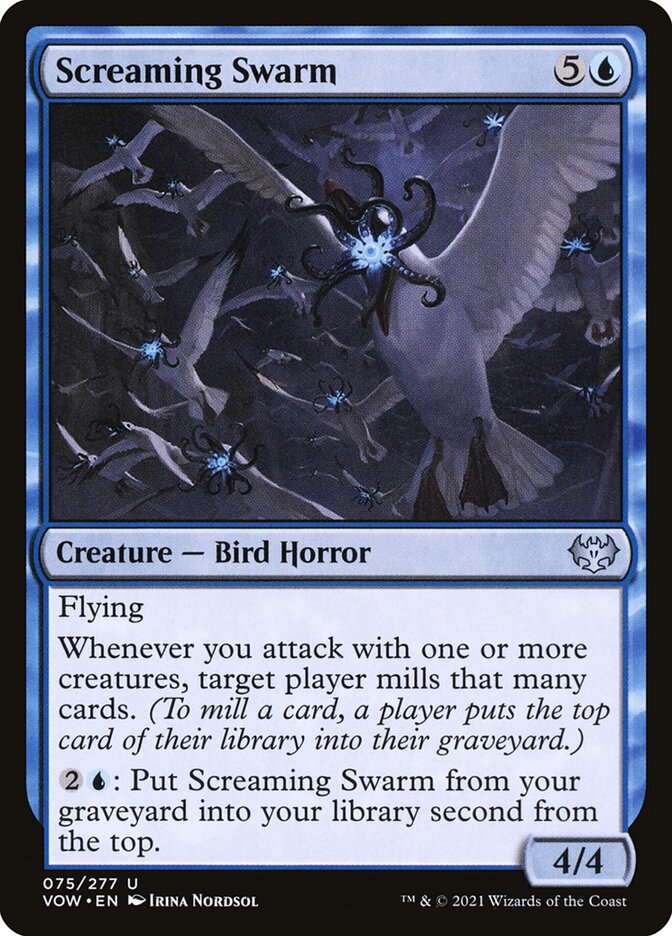 MTG Card Title: Screaming Swarm VOW/75