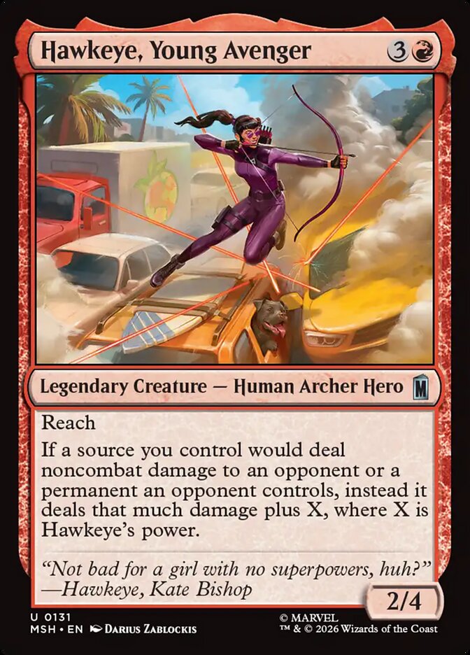 MTG Card Title: Hawkeye, Young Avenger MSH/131