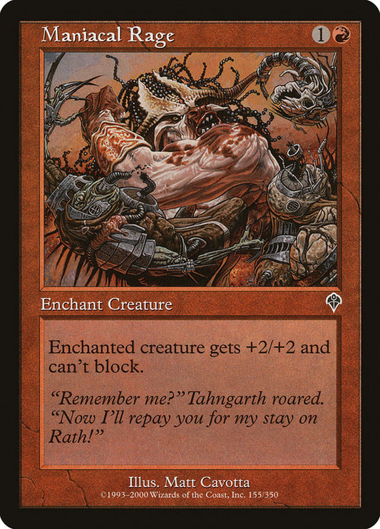 MTG Card Title: Maniacal Rage INV/155