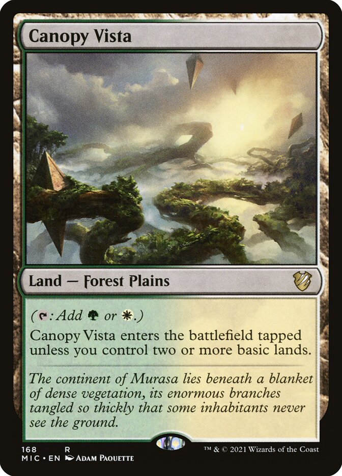MTG Card Title: Canopy Vista MIC/168