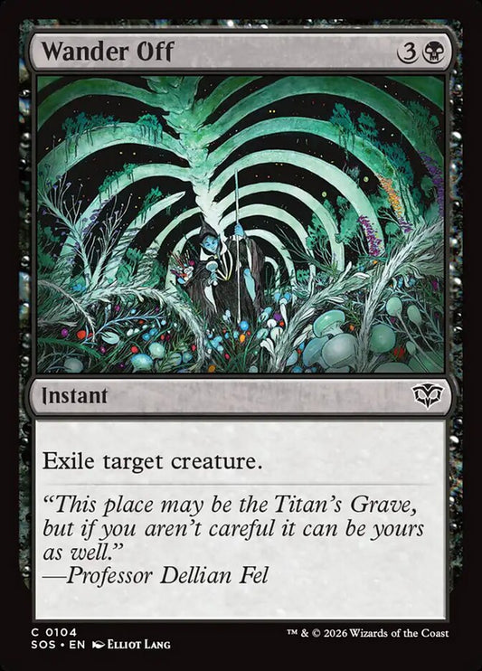MTG Card Title: Wander Off SOS/104