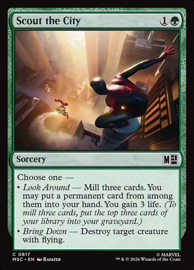 MTG Card Title: Scout the City MSC/817