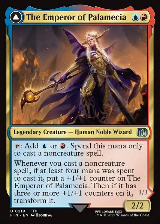 MTG Card Title: The Emperor of Palamecia // The Lord Master of Hell FIN/219