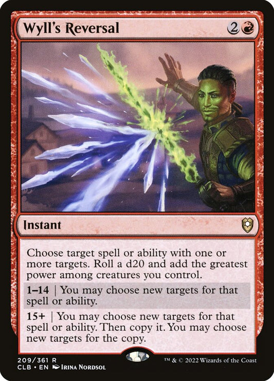 MTG Card Title: Wyll's Reversal CLB/209