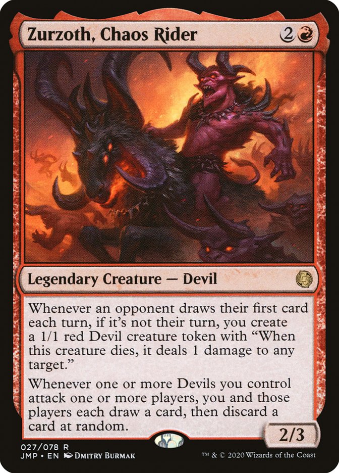 MTG Card Title: Zurzoth, Chaos Rider JMP/27