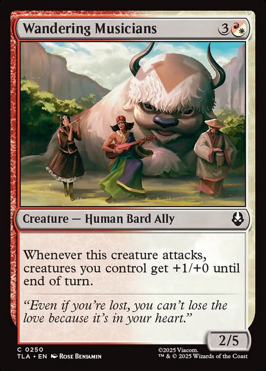 MTG Card Title: Wandering Musicians TLA/250