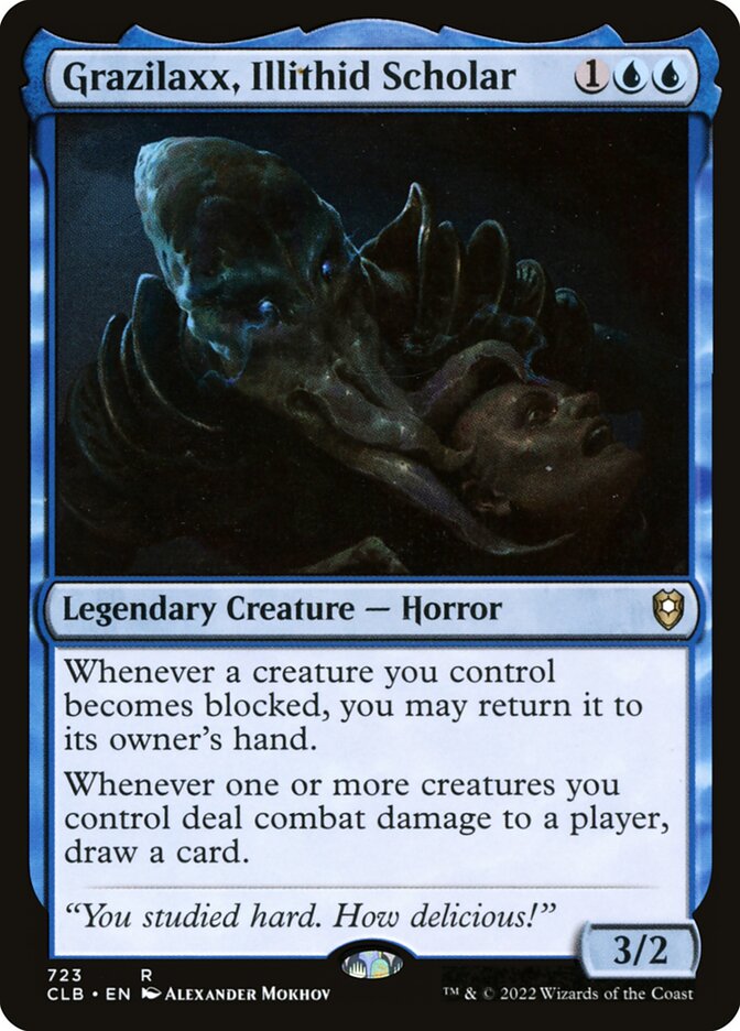 MTG Card Title: Grazilaxx, Illithid Scholar CLB/723