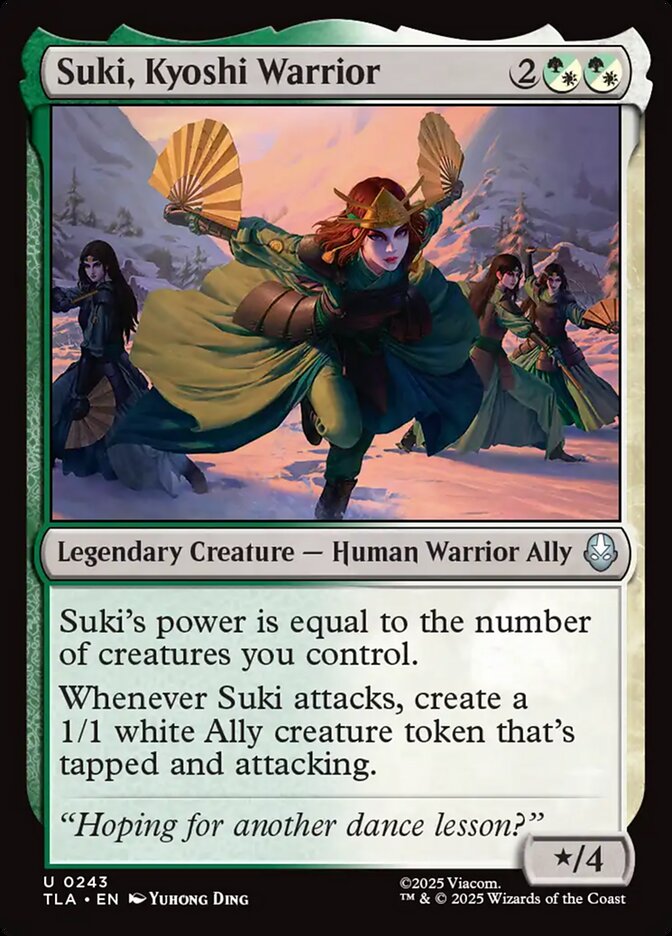 MTG Card Title: Suki, Kyoshi Warrior TLA/243